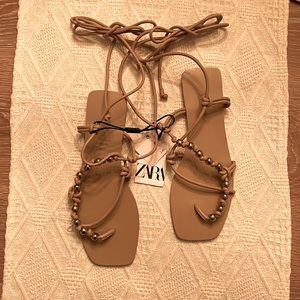 Zara Strappy Leather Sandal